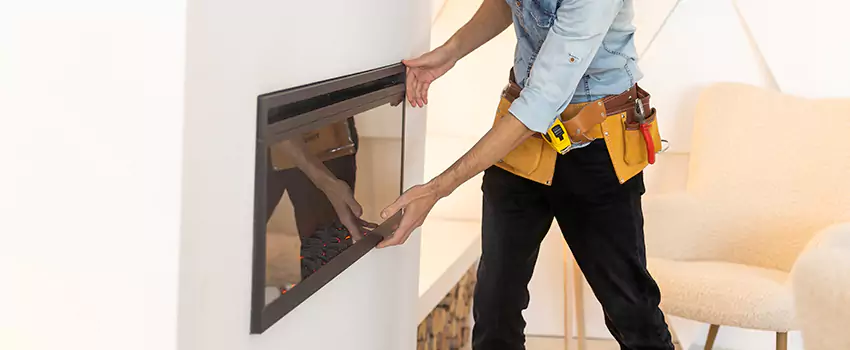Metal Fireplace Installation in Mokena, Illinois