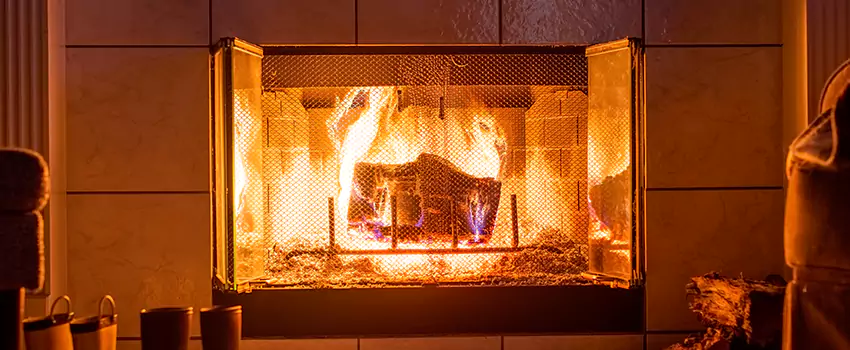 Mendota Hearth Landscape Fireplace Installation in Mokena, Illinois