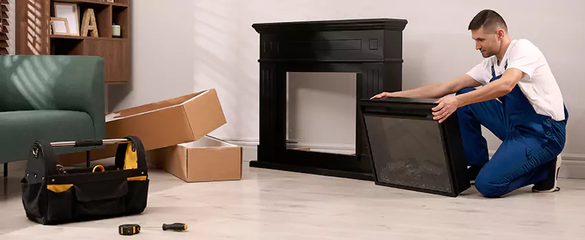 Old Rusted Metal Fireplace Repair And Replacement in Mokena, IL