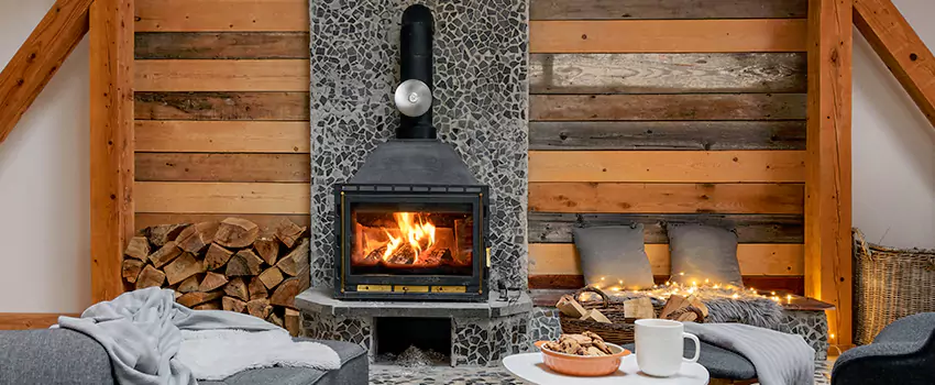 Thelin Hearth Products Direct Vent Gas Stove Fireplace Inspection in Mokena, Illinois